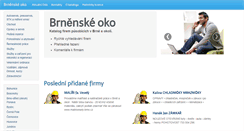 Desktop Screenshot of brnenskeoko.cz